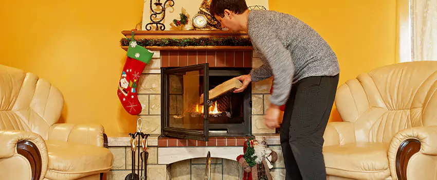 Rusted Metal Fireplace Restoration in Vero Beach South, Florida
